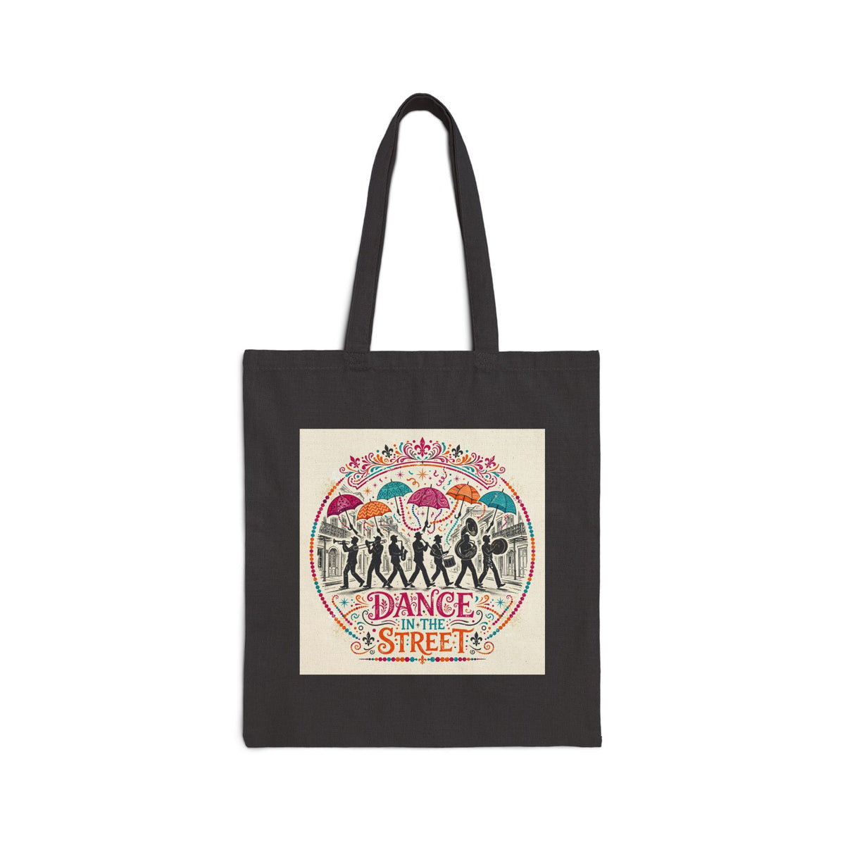 Dance in the Street — Cotton Canvas Tote Bag