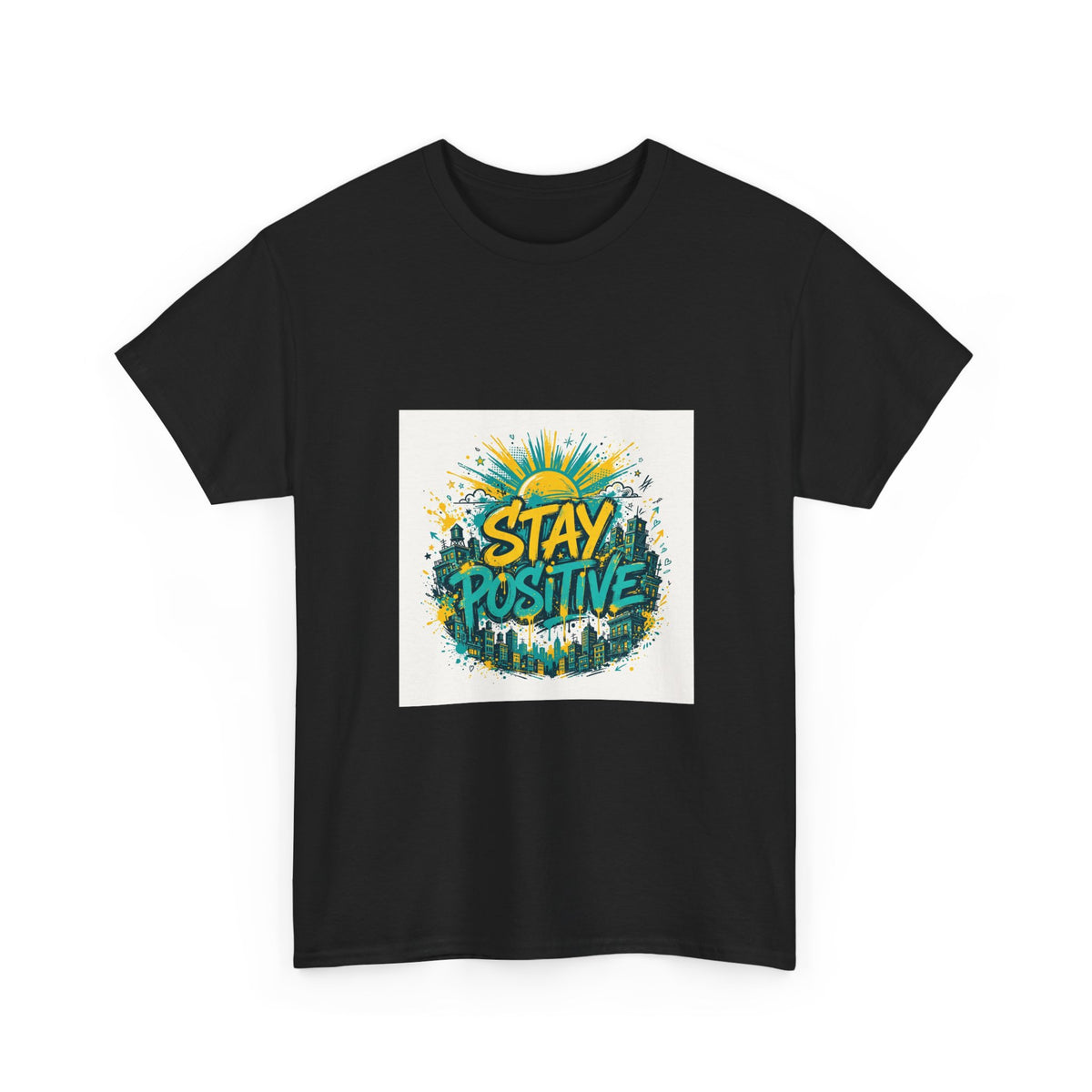 Stay Positive — Unisex Heavy Cotton Tee