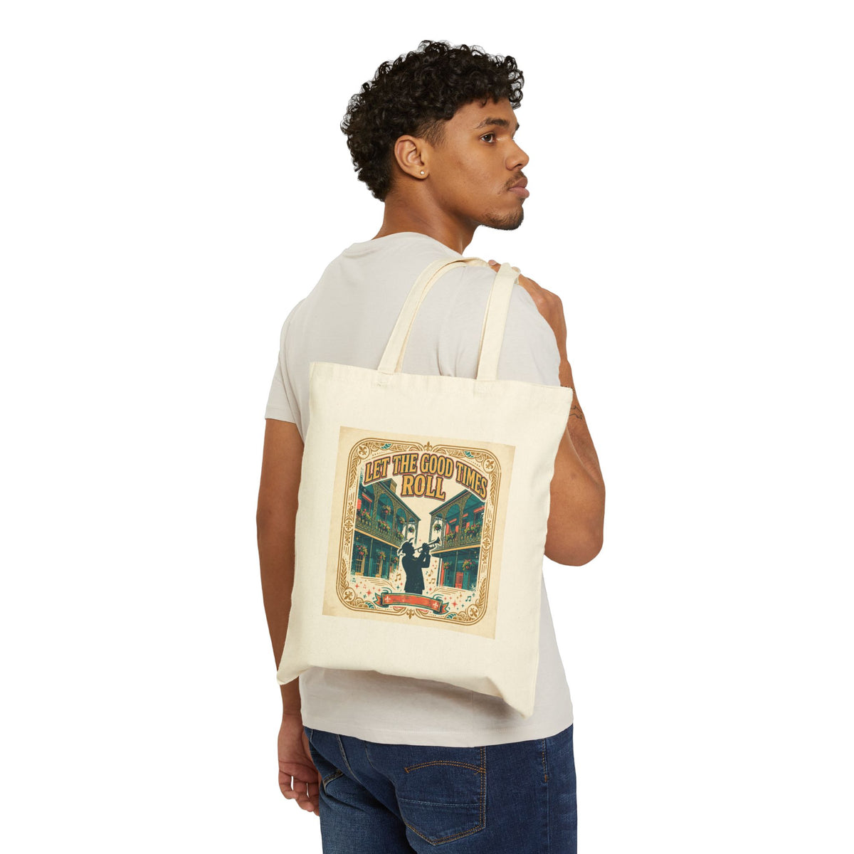 Let the Good Times Roll — Cotton Canvas Tote Bag