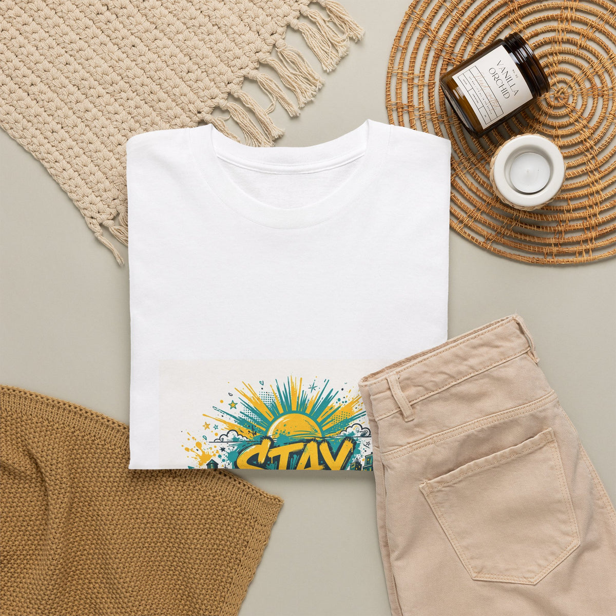 Stay Positive — Unisex Heavy Cotton Tee