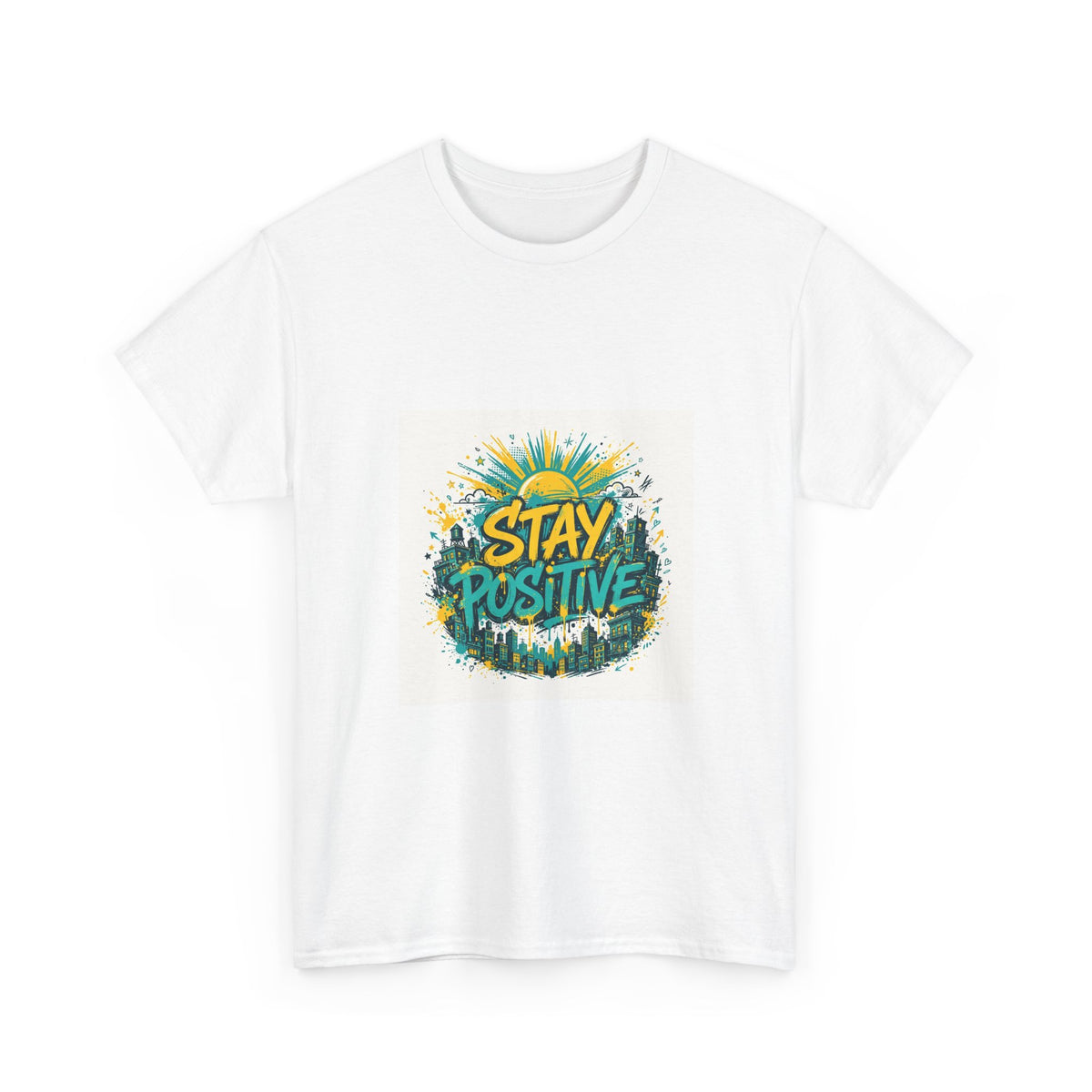 Stay Positive — Unisex Heavy Cotton Tee
