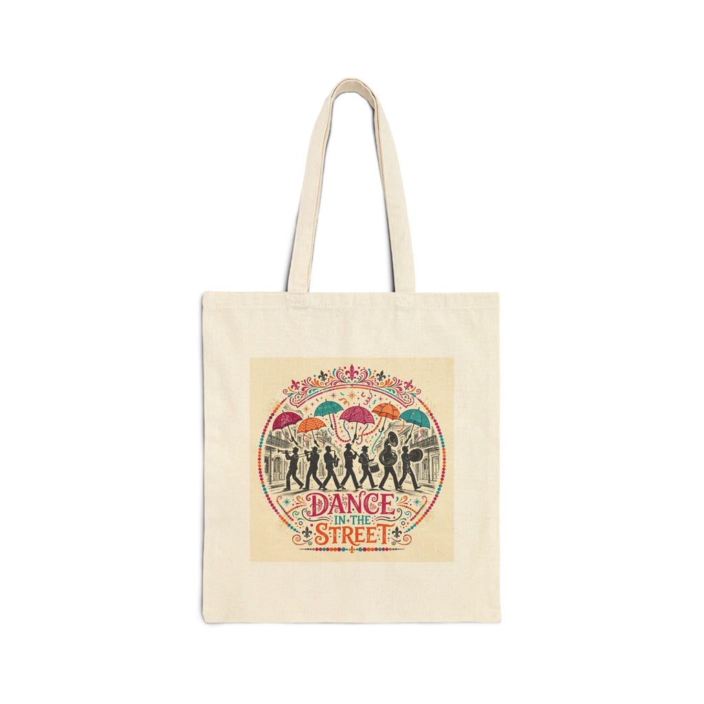 Dance in the Street — Cotton Canvas Tote Bag